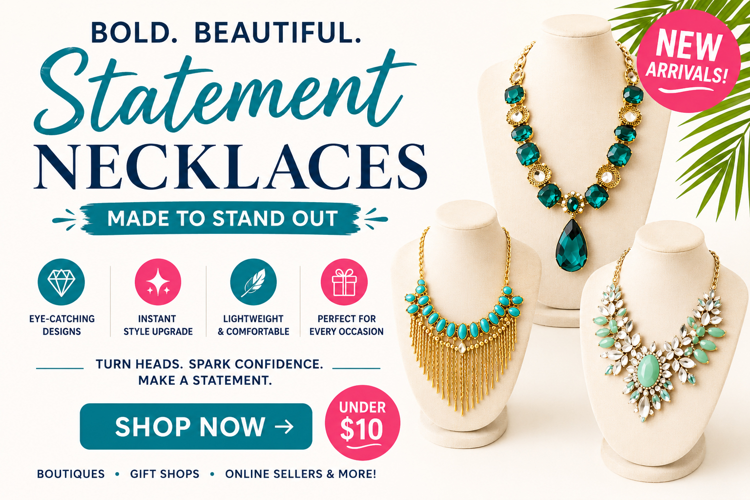 Wholesale Statement Jewelry Collection 2026 – Bold Fashion Necklaces