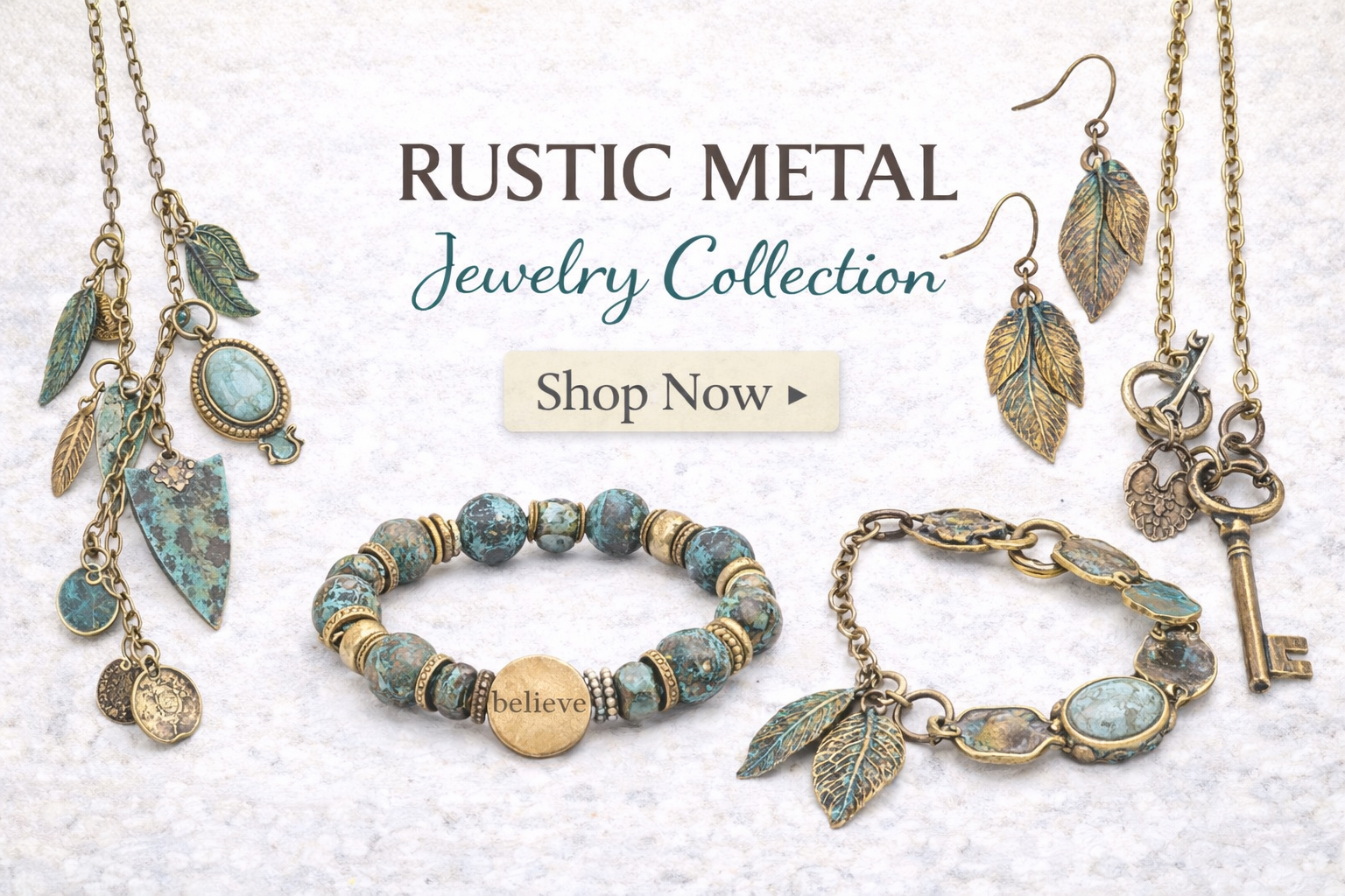 Burnished Metal Caraft Jewelry