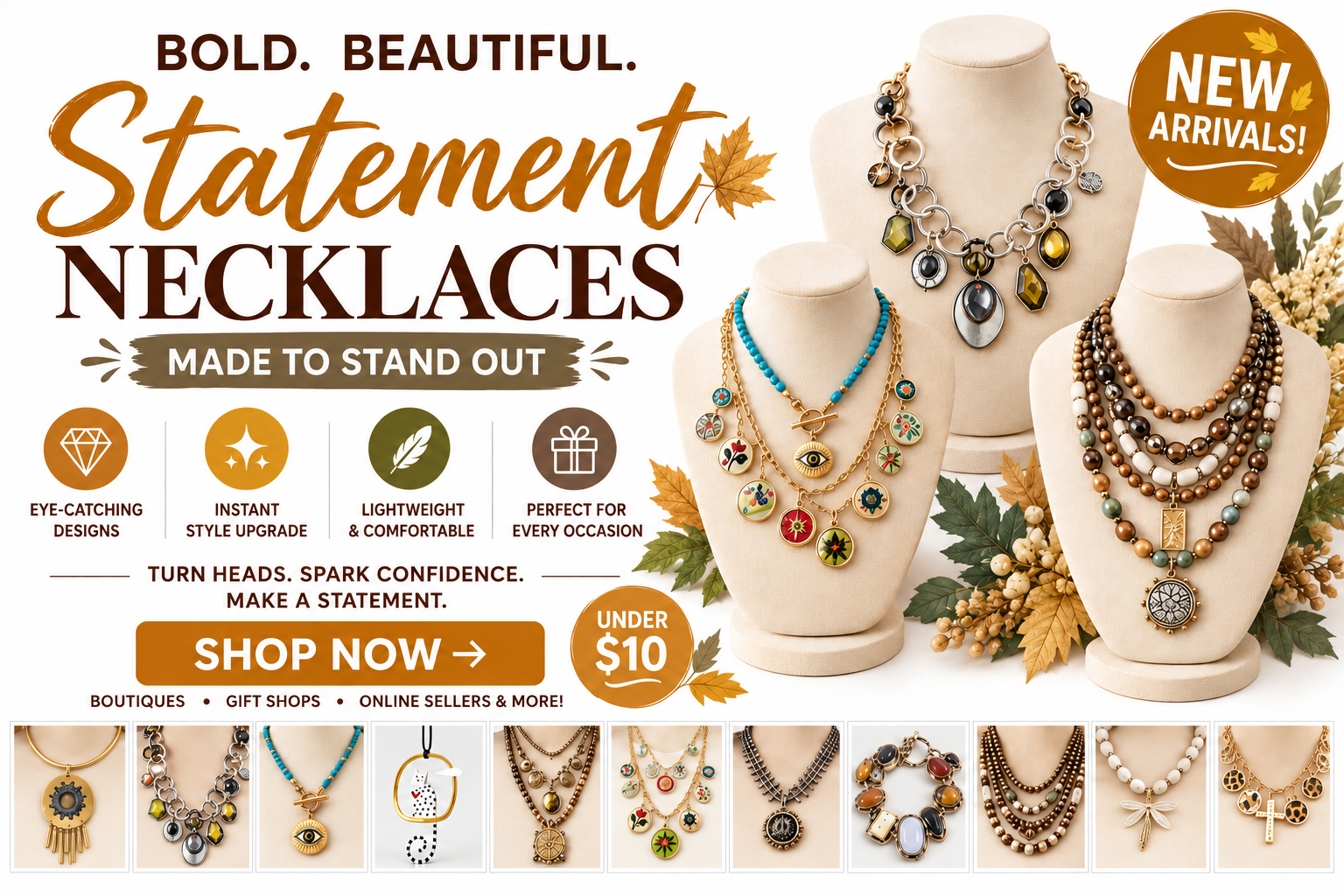Wholesale Statement Jewelry Collection 2026 – Bold Fashion Necklaces