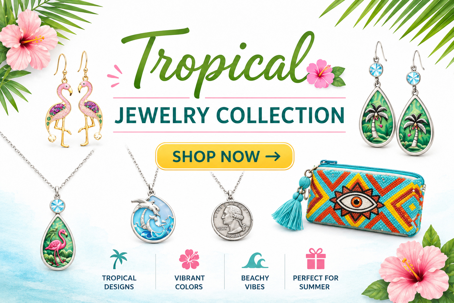 Tropical Fashion Jewelry Collection 2026 – Wholesale Beach Accessories
