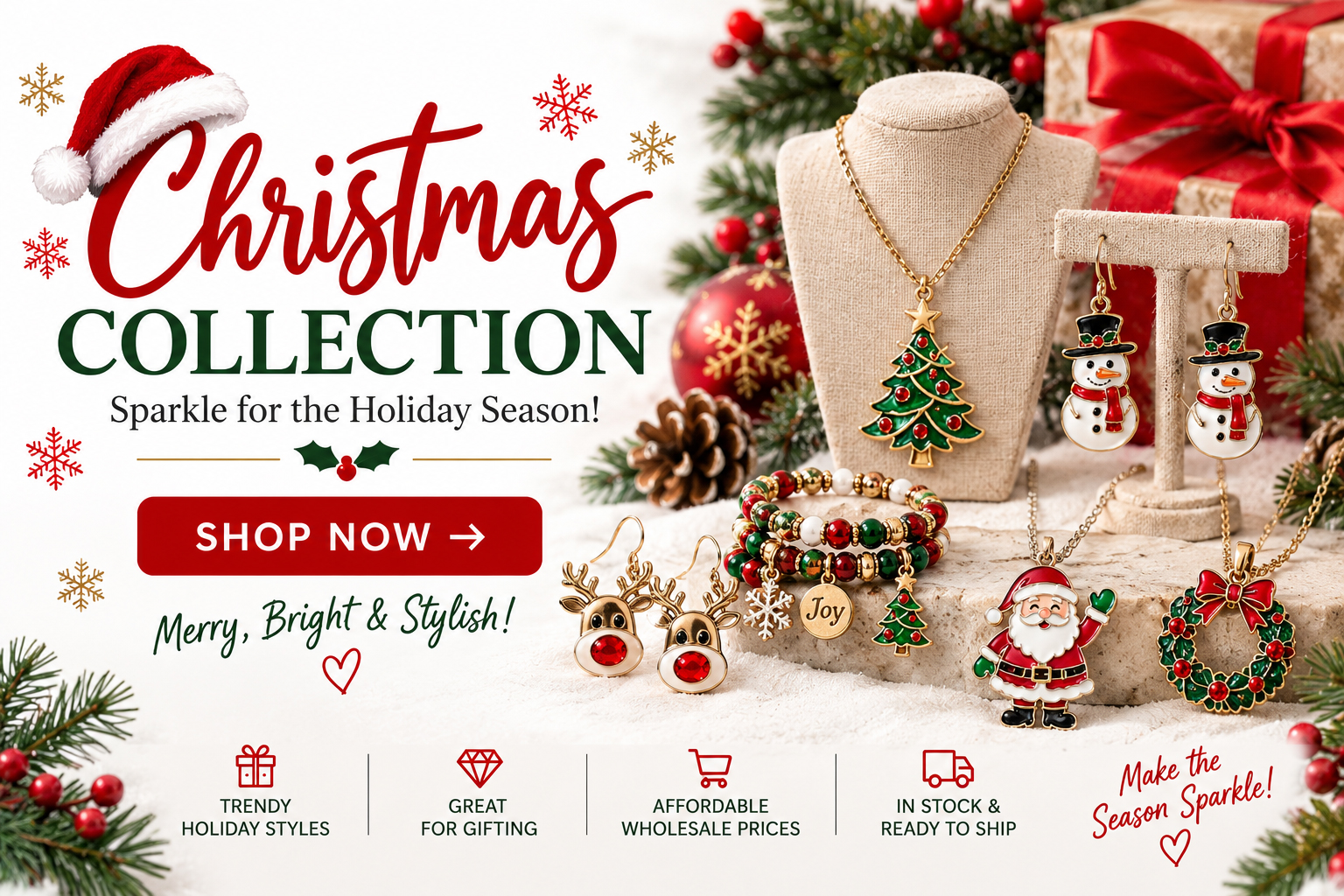 Christmas Jewelry Collection – Wholesale Fashion Accessories