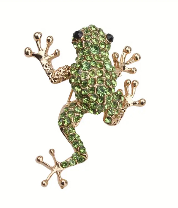 Frog brooch