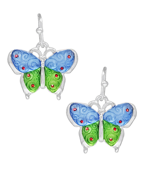 Acrylic butterfly earring
