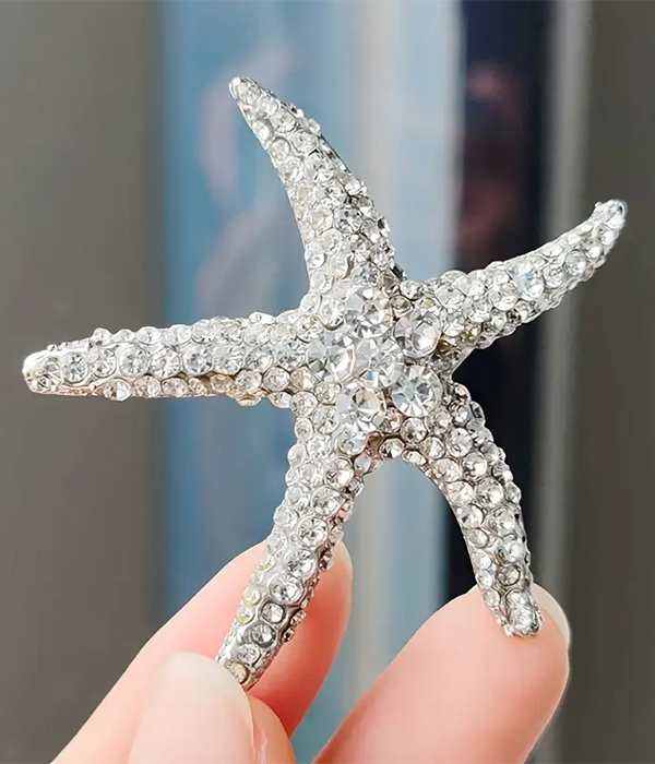 Sealife theme starfish brooch