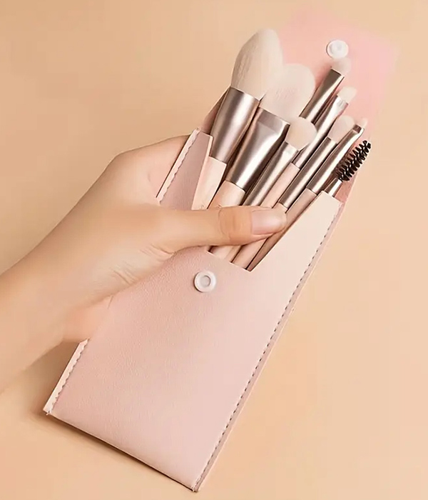 8 piece makeup brush set