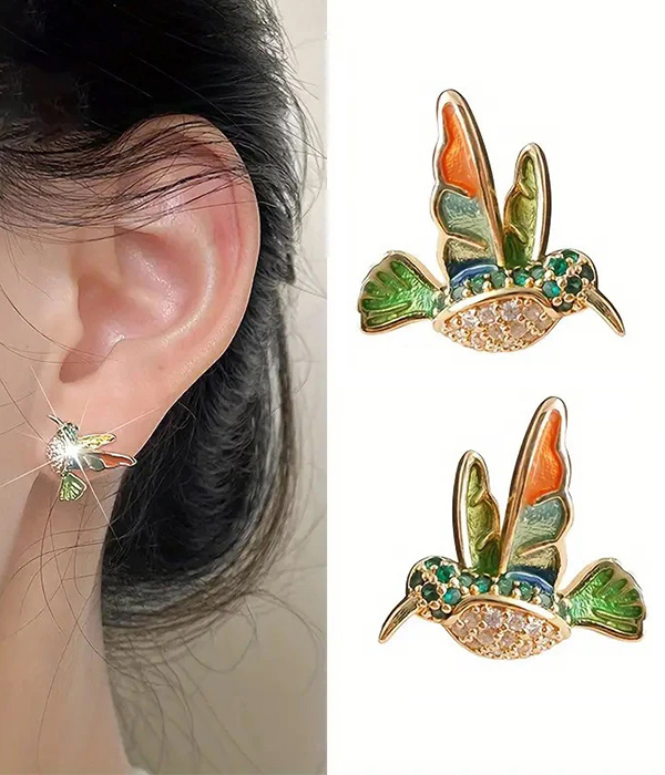 Hummingbird earring