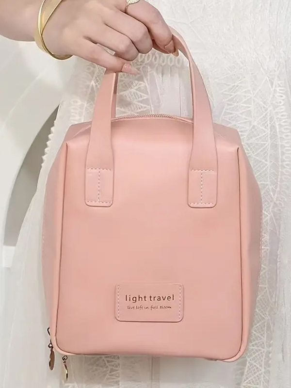 Large capacity portable cosmetic makeup bag