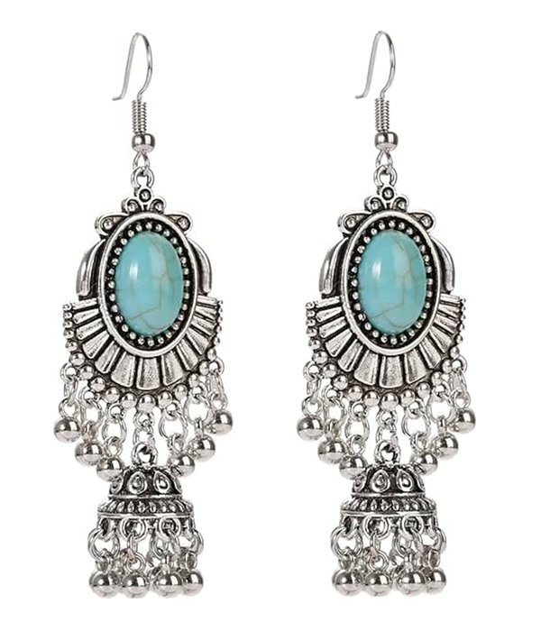 Vintage ethnic earring - chandelier