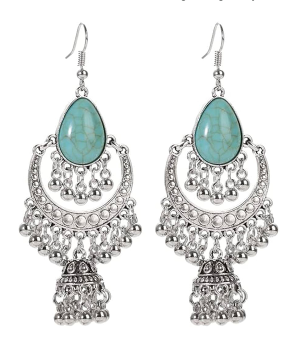 Vintage ethnic earring - chandelier