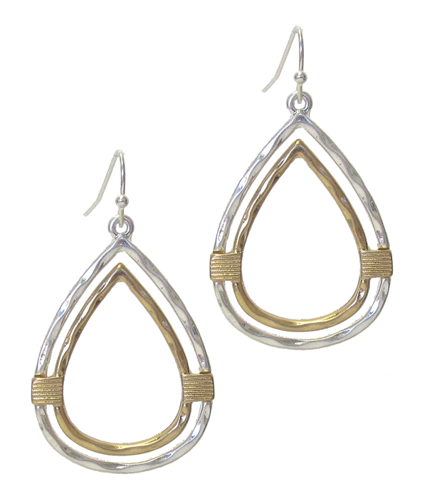 Double teardrop earring