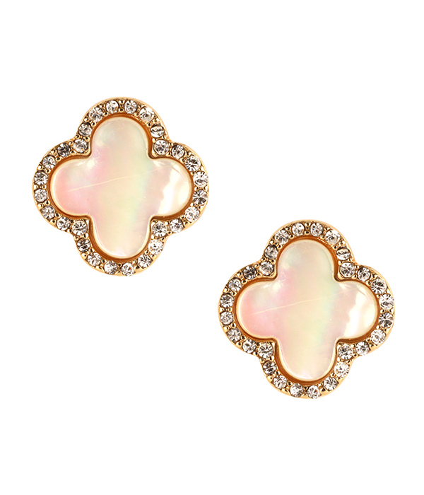 Quatrefoil earring