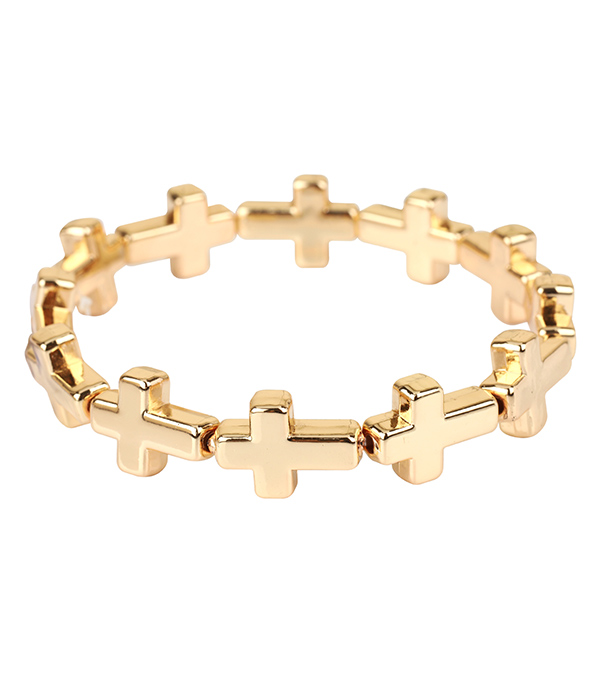 Multi cross stretch bracelet