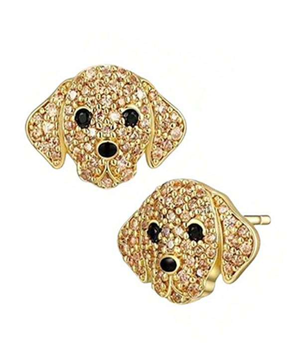 Pet lovers theme dog earring - retriever