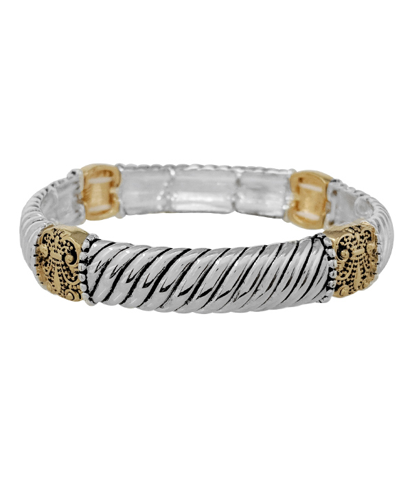 DESIGNER TEXTURED STRETCH BRACELET