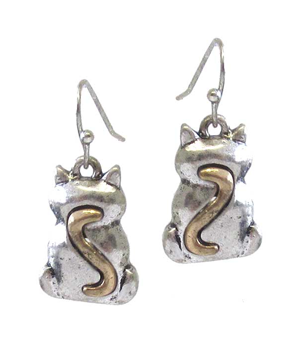 Pet lovers theme earring - cat