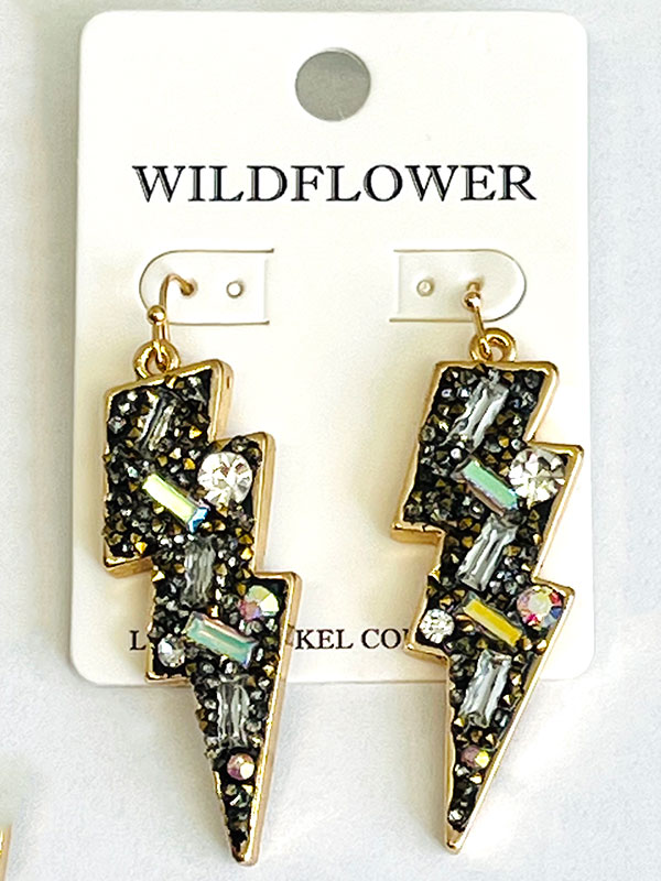 Lightning bolt earring