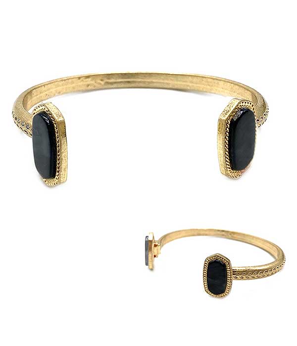 Druzy bangle bracelet