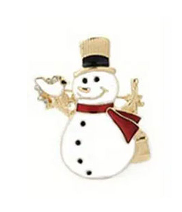 Christmas theme brooch - snowman
