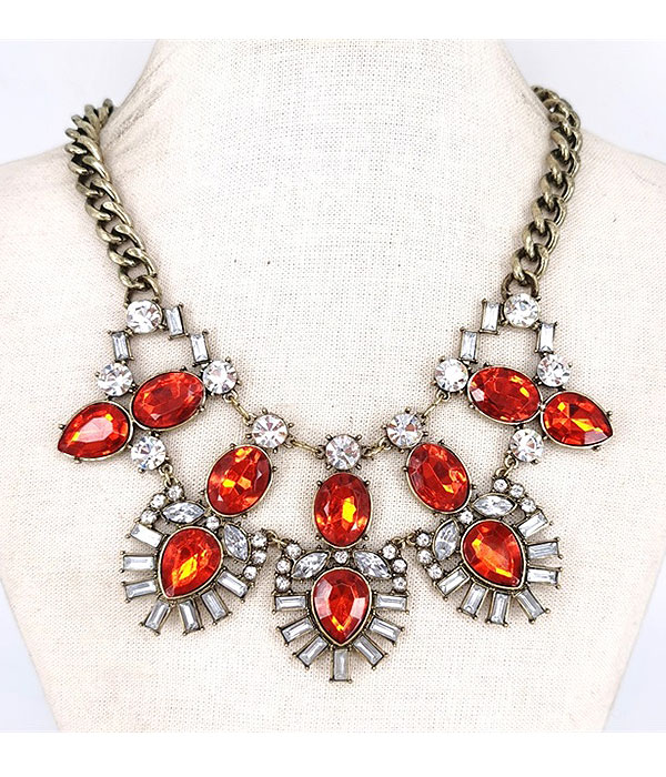 Luxury class victorian style party necklace