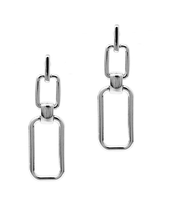 Chain drop earring