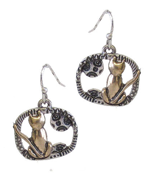 Pet lovers theme earring - cat