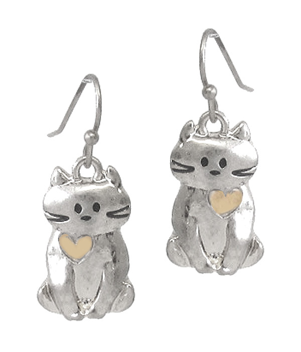 Pet lovers theme earring - cat