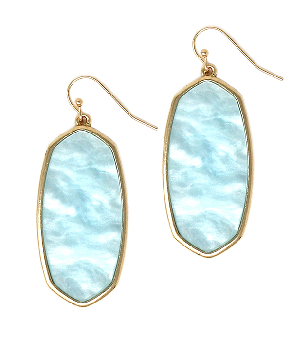 Southern style oval earring
