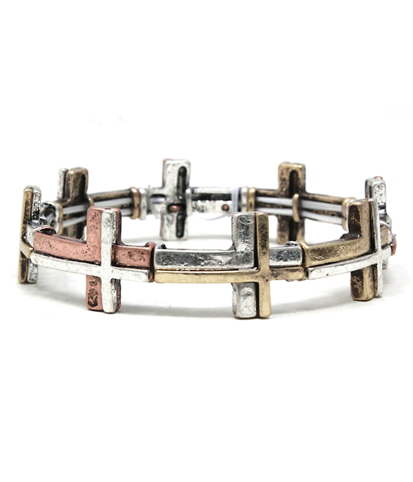 Multi cross stretch bracelet