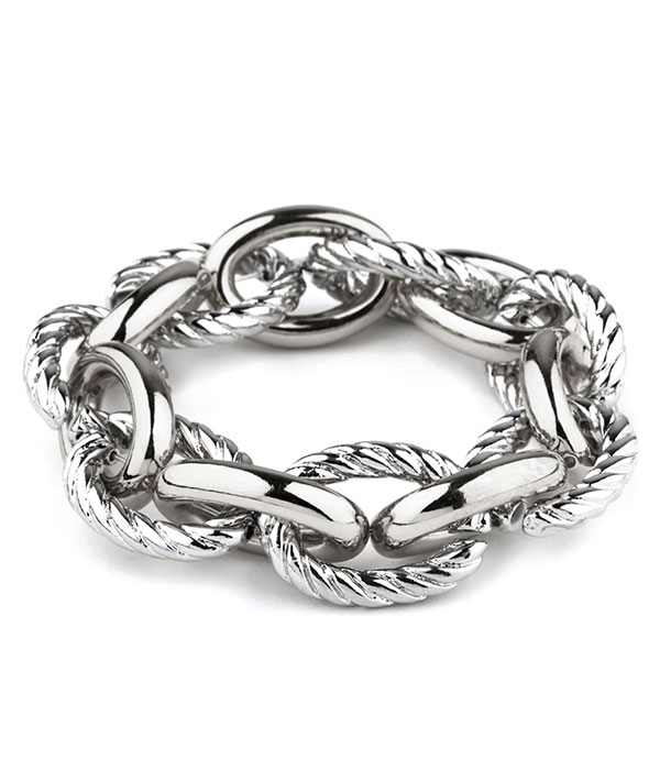 Chunky chain stretch bracelet