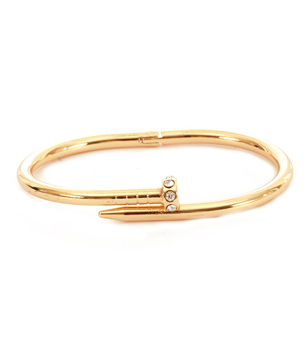 Nail bangle bracelet