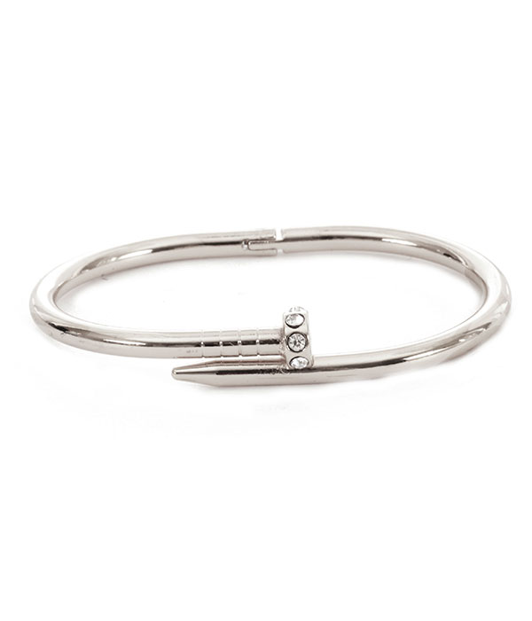 Nail bangle bracelet