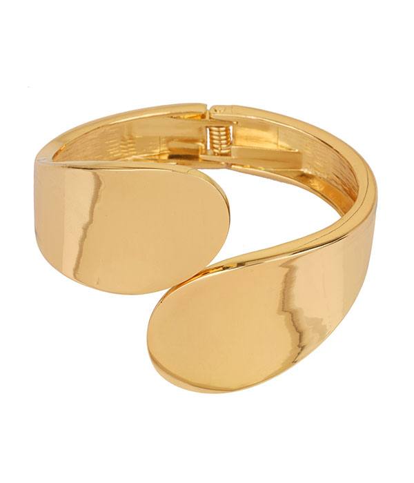 Bold hinge bangle bracelet