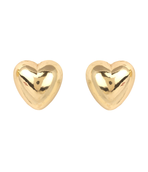 Metal heart earring