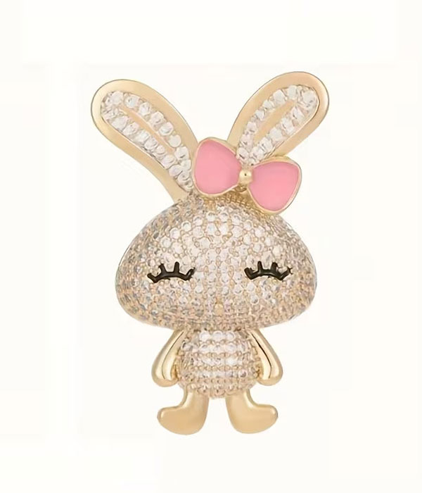 Rabbit brooch
