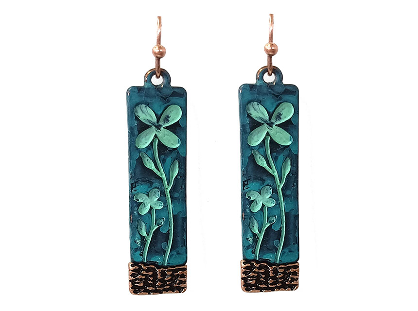 Flower bar earring
