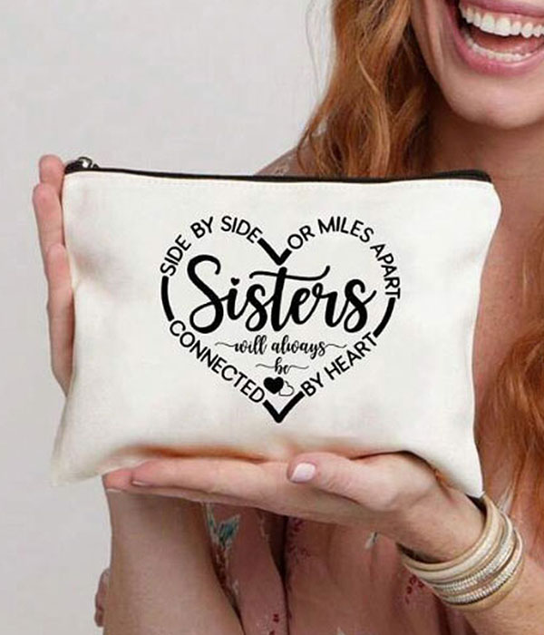 Cosmetic makeup bag - sisters