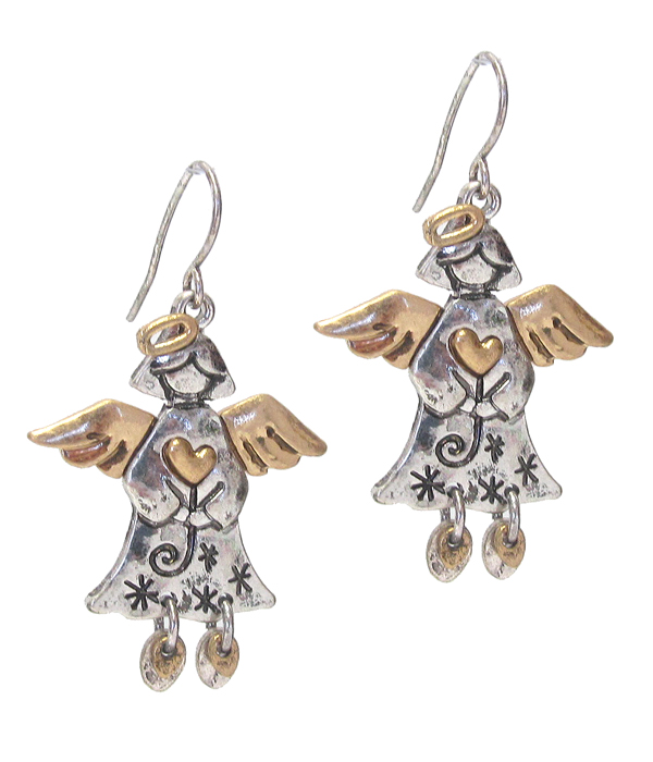 Angel earring - christmas theme