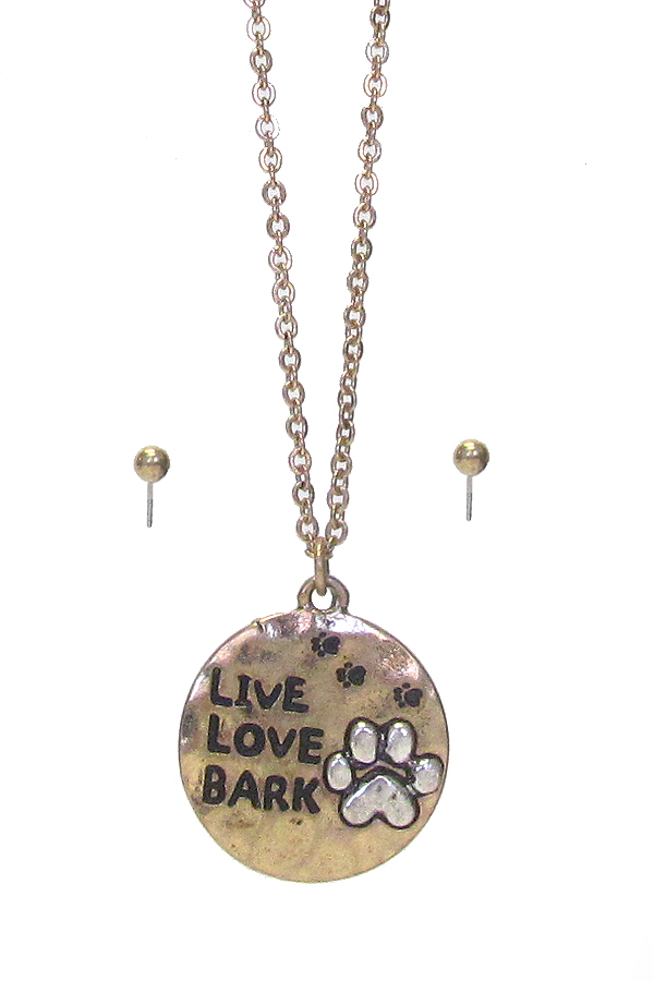 Pet lover theme necklace set