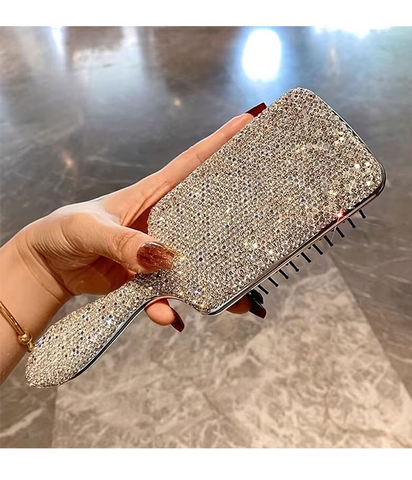 Rhinestone hairbrush