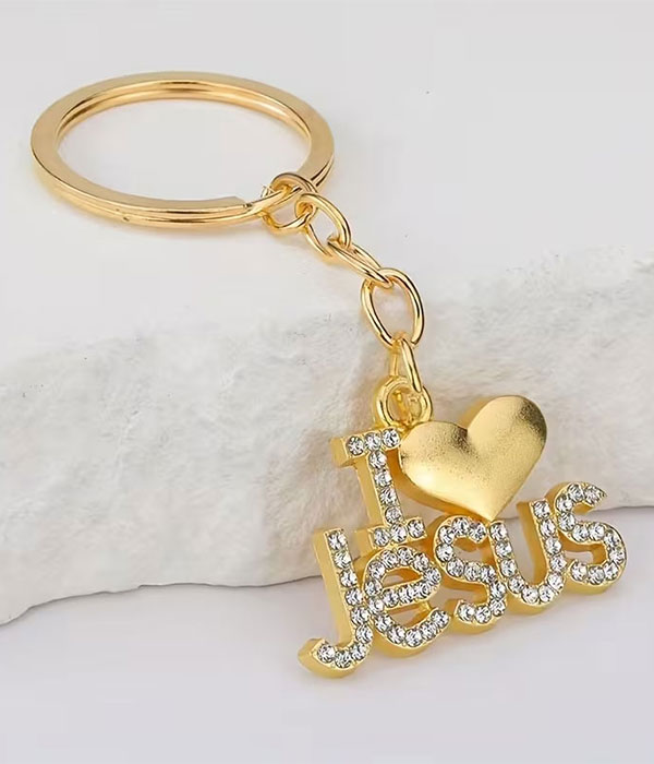 I love jesus key chain