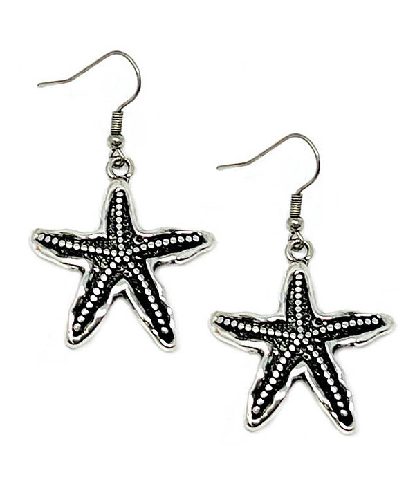 Sealife theme starfish earring