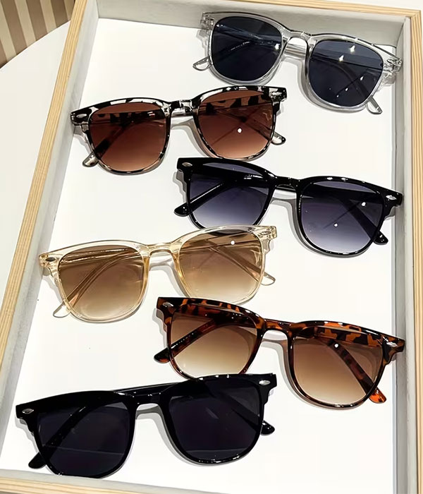 6pcs mixed color sunglasses set