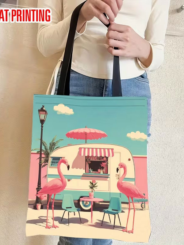 Flamingo tote bag