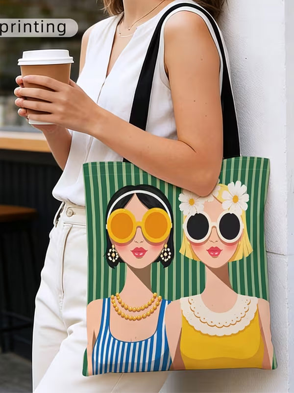 Retro tote bag
