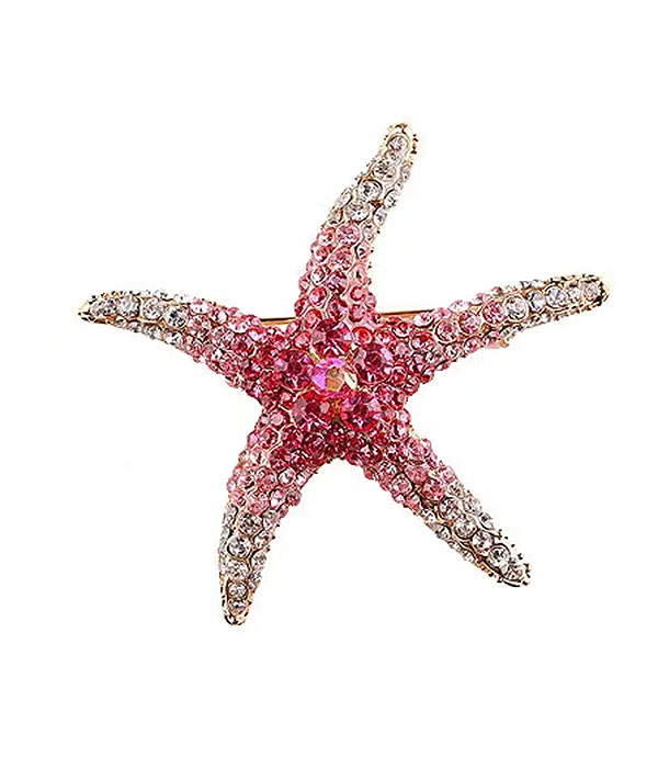 Sealife theme starfish brooch