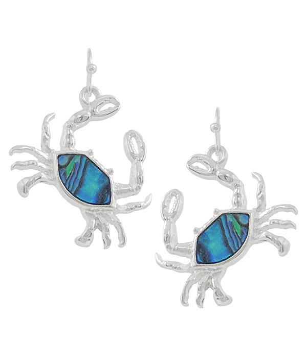 Abalone crab earring