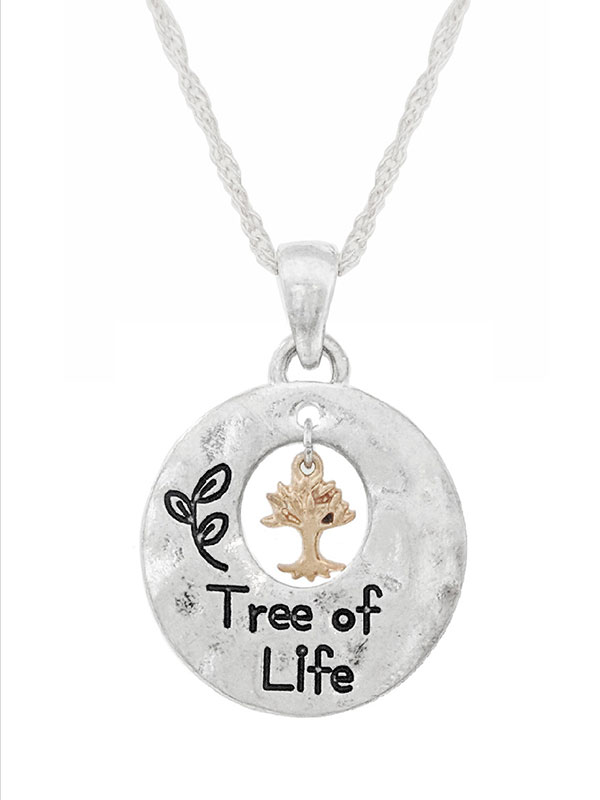 Religious inspiration tree of life necklace