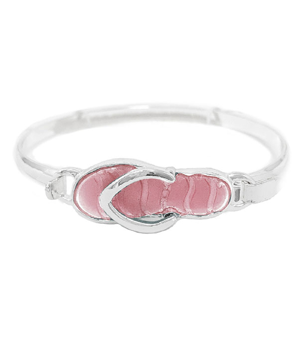 Flipflop wire bangle bracelet