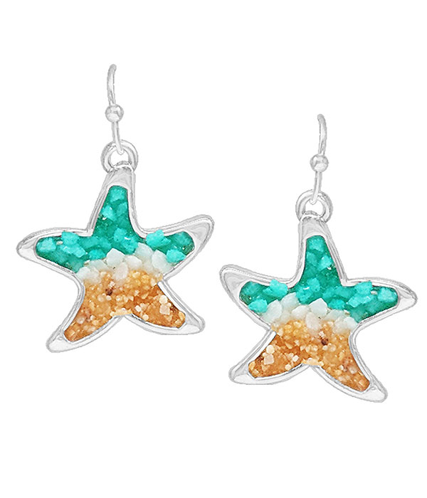 Chipstone gradiant earring - starfish