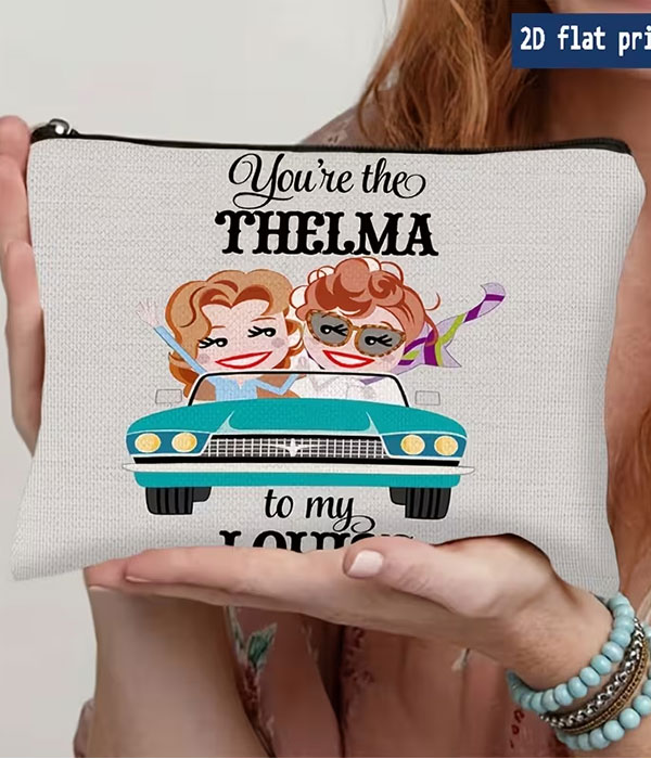 Friend theme cosmetic makeup bag